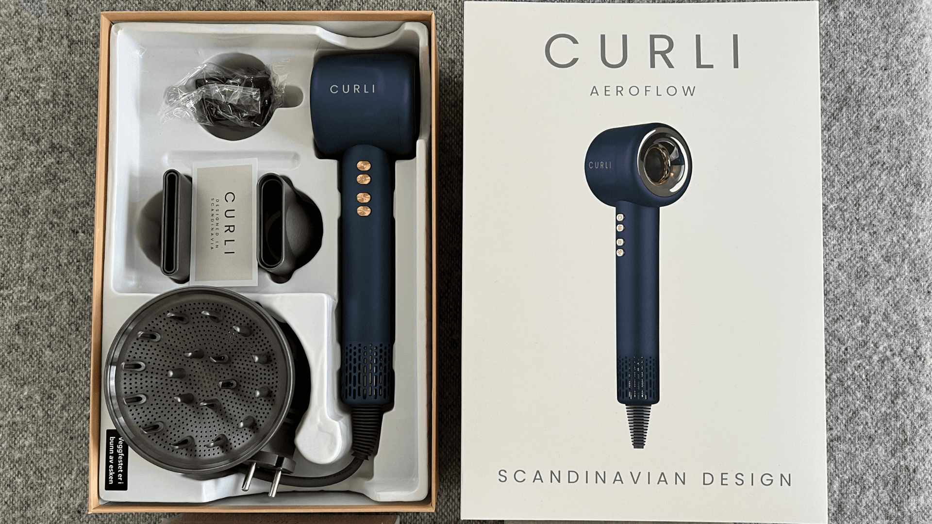 Curli AeroFlow hårfön produktbild