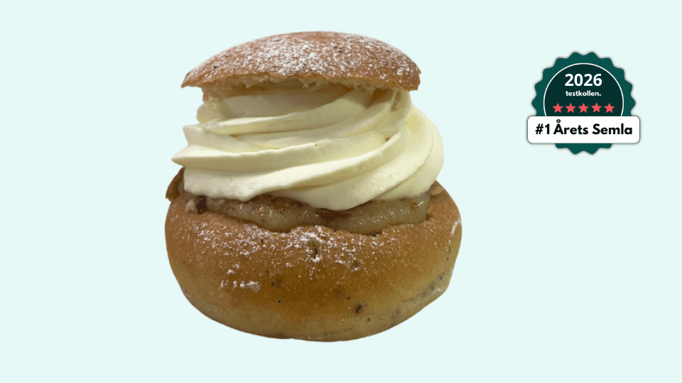 Skeppsbro Bageri klassisk semla – vinnare bästa semlan i Stockholm 2026.