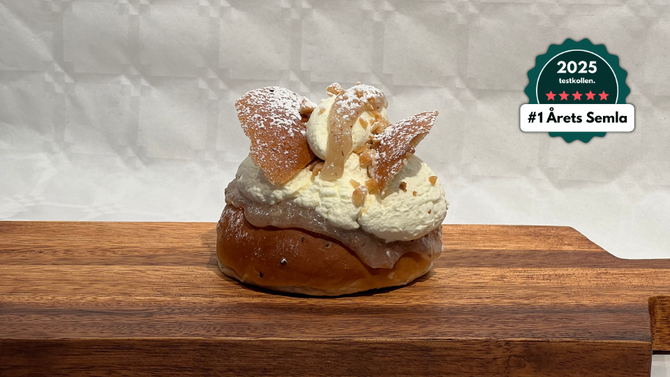Mellqvist semla 2025 - Testkollen - Bäst i test och produktjämförelser Semla från Mellqvist kaffebar i Vasastan
