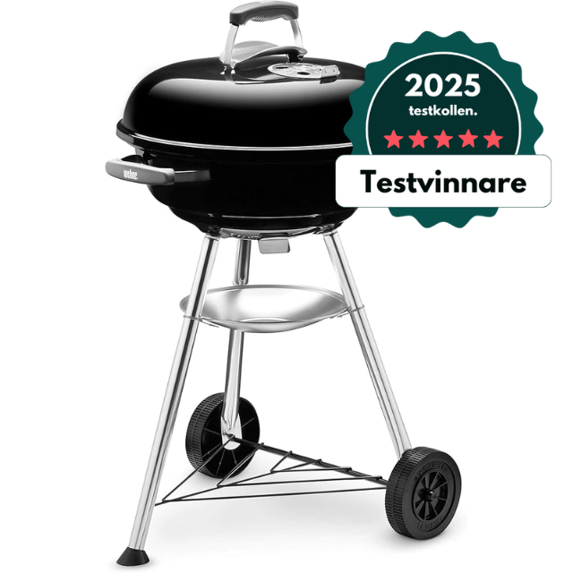 Weber Compact Kettle 47 cm – Bästa kompakta kolgrillen 2025 (kompakt & pålitlig)